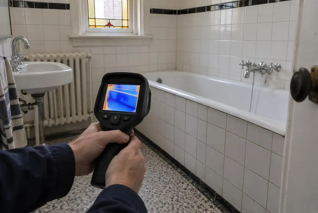 Lekdetectie Lemmer – onderzoek in een badkamer van een oudere woning