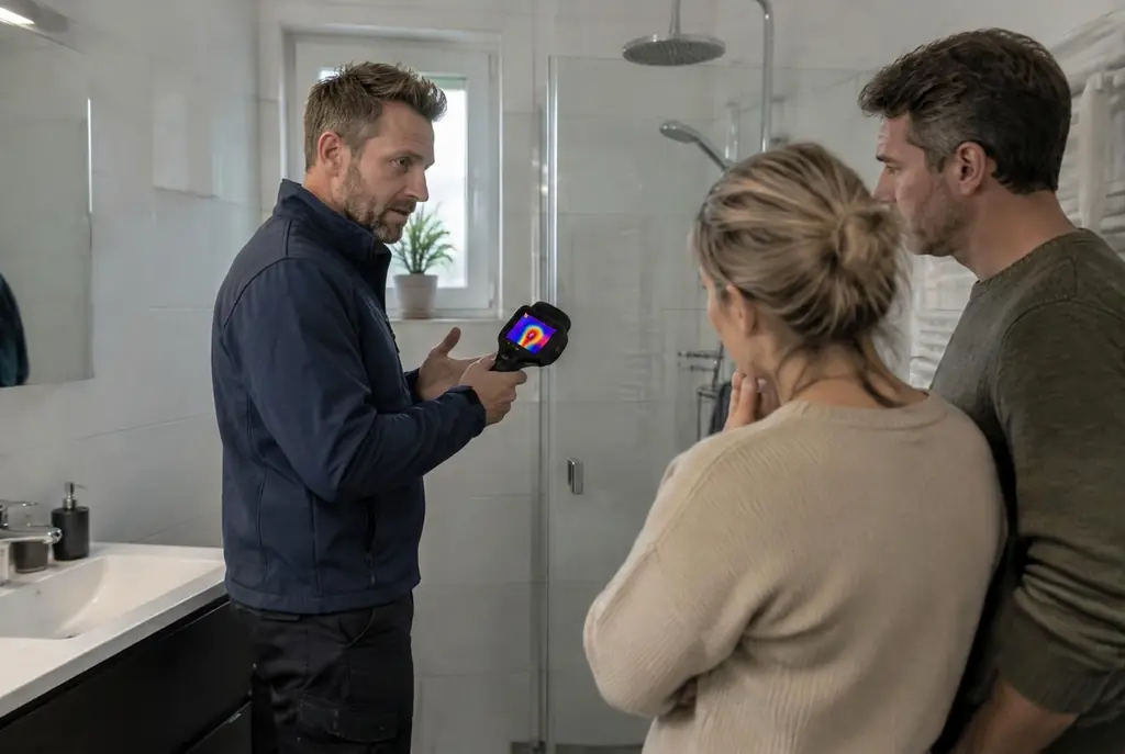 Lekdetectie Lemmer – specialist legt bevindingen uit aan bewoner